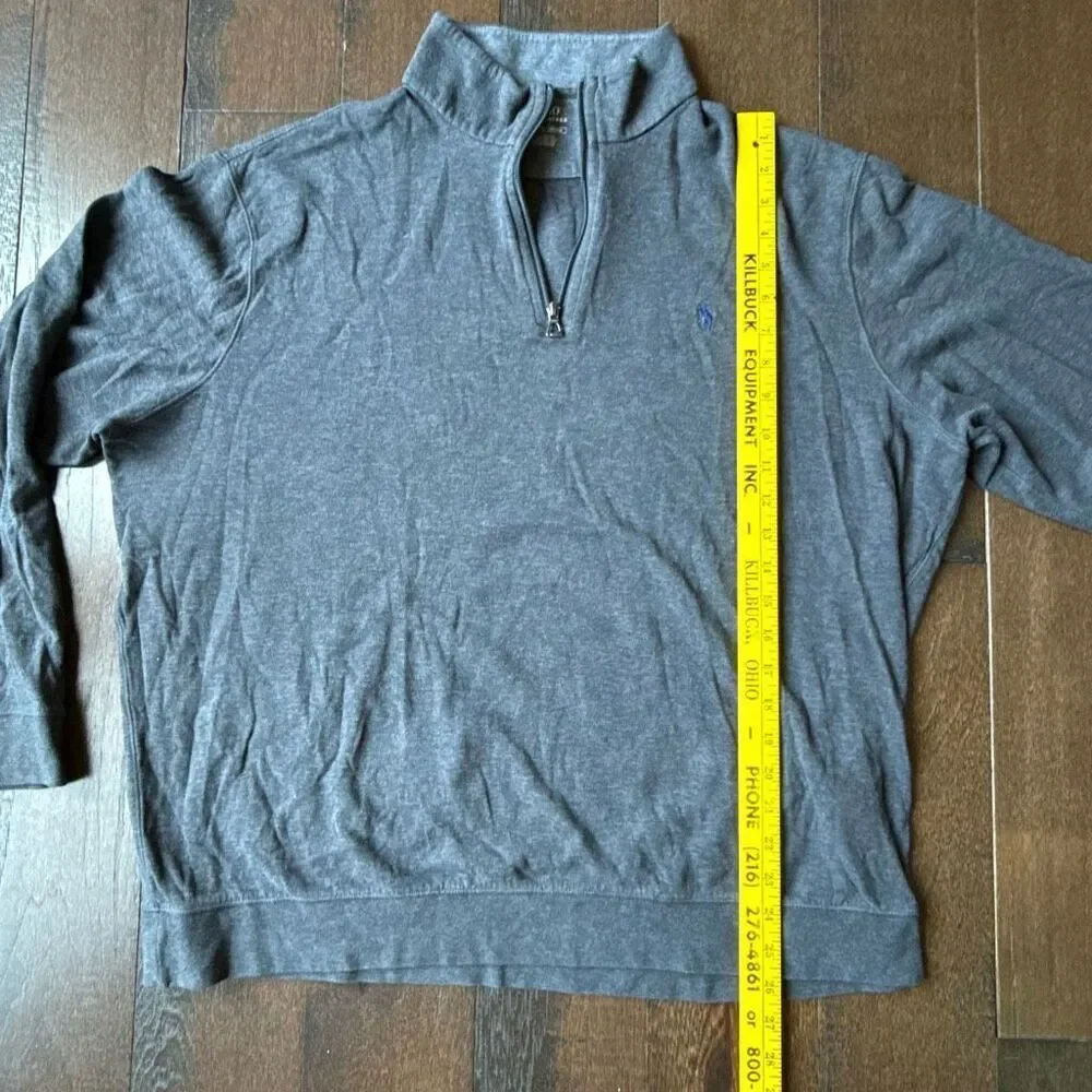 Polo Ralph Lauren men’s quarter zip long sleeved shirt size XL gray pullover pre